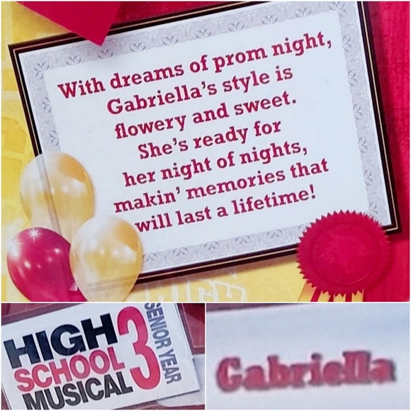 High School Musical 3 prom night Gabriella doll "2008" (NIB) Rare hard to find - Picture 4 of 5